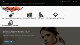 What Hautschutzengel.de website looked like in 2018 (6 years ago)