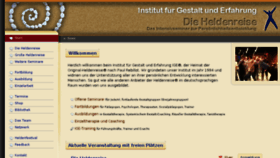 What Heldenreise.de website looked like in 2018 (6 years ago)