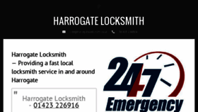 What Harrogatelocksmith.co.uk website looked like in 2018 (6 years ago)