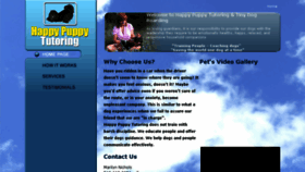 What Happypuppytutoring.com website looked like in 2018 (6 years ago)