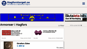 What Hagforstorget.se website looked like in 2018 (6 years ago)