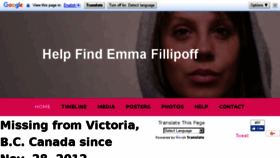 What Helpfindemmafillipoff.com website looked like in 2018 (6 years ago)