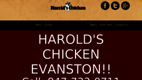 What Haroldschickenevanston.com website looked like in 2018 (6 years ago)