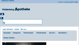 What Holderberg-apotheke.de website looked like in 2018 (6 years ago)