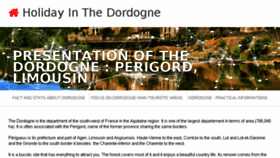 What Holidayinthedordogne.com website looked like in 2018 (6 years ago)