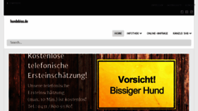 What Hundebiss.de website looked like in 2018 (6 years ago)