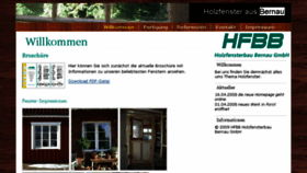 What Hfbb.de website looked like in 2018 (6 years ago)