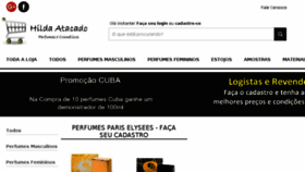 What Hildaatacado.com.br website looked like in 2018 (6 years ago)