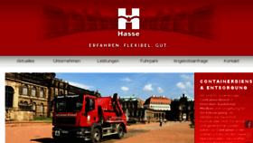 What Hasse-transport.de website looked like in 2018 (6 years ago)
