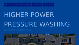 What Higherpowerpressurewash.com website looked like in 2018 (6 years ago)