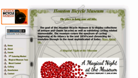 What Houstonbicyclemuseum.org website looked like in 2018 (6 years ago)