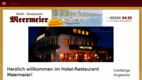 What Hotel-restaurant-meermeier.de website looked like in 2018 (6 years ago)