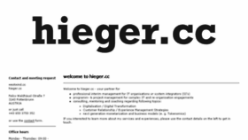 What Hieger.cc website looked like in 2018 (6 years ago)