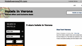 What Hotelsverona24.com website looked like in 2018 (6 years ago)