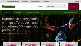 What Humana-medicare.com website looked like in 2018 (6 years ago)