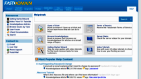 What Helpdesk.fastdomain.com website looked like in 2011 (13 years ago)