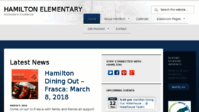 What Hamiltoncps.org website looked like in 2018 (6 years ago)
