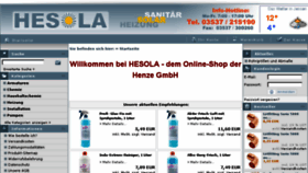 What Hesola.de website looked like in 2018 (6 years ago)