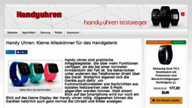 What Handyuhren-testsieger.de website looked like in 2018 (6 years ago)