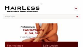 What Hairless-technology.de website looked like in 2018 (6 years ago)