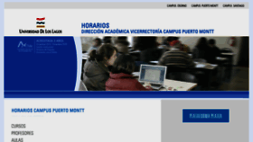 What Horarios.ulagosvirtual.cl website looked like in 2018 (6 years ago)