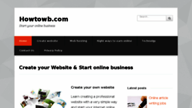 What Howtowb.com website looked like in 2018 (6 years ago)