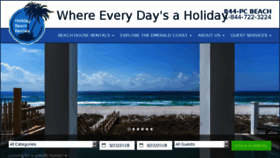 What Holidaybeachrentals.com website looked like in 2018 (6 years ago)