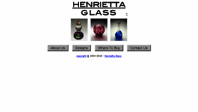 What Henriettaglass.com website looked like in 2018 (6 years ago)