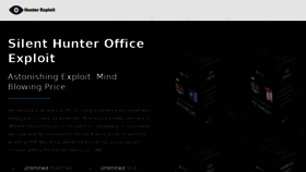 What Hunterexploit.com website looked like in 2018 (6 years ago)
