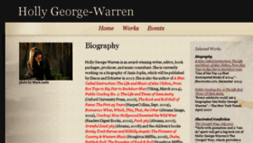 What Hollygeorgewarren.com website looked like in 2018 (6 years ago)