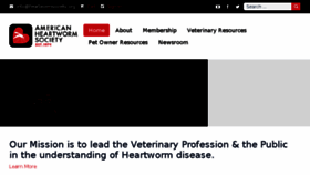 What Heartwormsociety.org website looked like in 2018 (6 years ago)