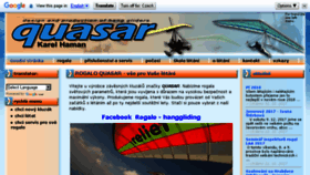 What Hanggliding.cz website looked like in 2018 (6 years ago)