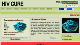 What Hivcure.in website looked like in 2018 (6 years ago)