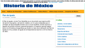 What Historiademexico.info website looked like in 2018 (6 years ago)