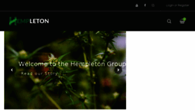 What Hempleton.com website looked like in 2018 (6 years ago)