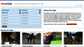 What Horseweb.com website looked like in 2018 (6 years ago)