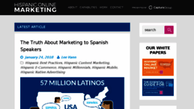 What Hispaniconlinemarketing.com website looked like in 2018 (6 years ago)