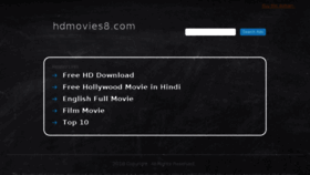 What Hdmovies8.com website looked like in 2018 (6 years ago)