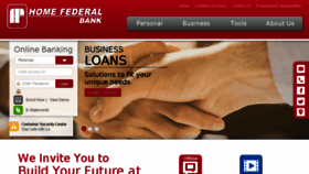 What Homefederalne.bank website looked like in 2018 (6 years ago)