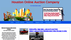 What Houstononlineauctioncompany.com website looked like in 2018 (6 years ago)