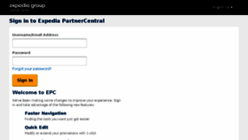What He.expediapartnercentral.com website looked like in 2018 (6 years ago)