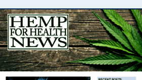 What Hempforhealthnews.com website looked like in 2018 (6 years ago)