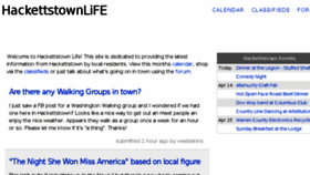 What Hackettstownlife.com website looked like in 2018 (6 years ago)