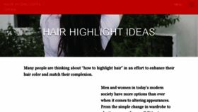 What Hairhighlightsideas.com website looked like in 2018 (7 years ago)