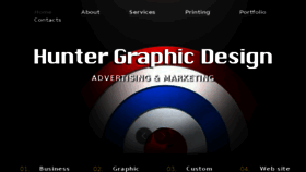 What Huntergraphicdesign.com.au website looked like in 2018 (6 years ago)
