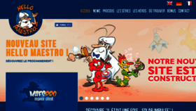 What Hellomaestro.fr website looked like in 2018 (6 years ago)