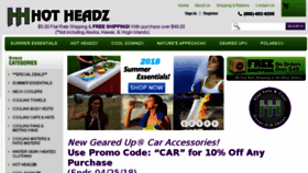 What Hotheadz.net website looked like in 2018 (6 years ago)