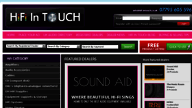 What Hifi-intouch.co.uk website looked like in 2018 (6 years ago)
