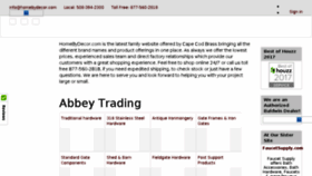 What Homebydecor.com website looked like in 2018 (7 years ago)