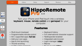 What Hipporemote.com website looked like in 2018 (6 years ago)